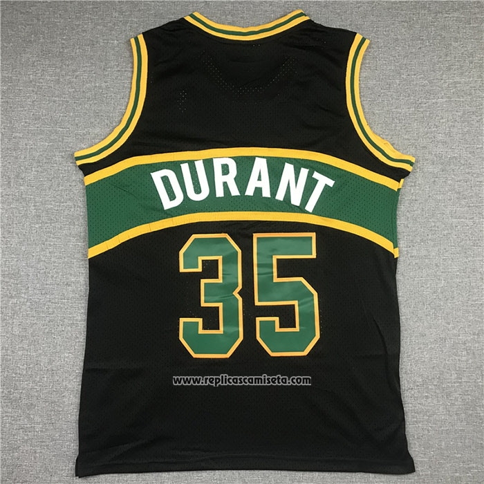 Camiseta Seattle SuperSonics Kevin Durant #35 Mitchell & Ness 2007-08 Negro